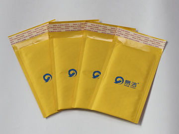 menyesuaikan pencetakan kuning Kraft Bubble Mailer, Tas Surat Pos Empuk 165 * 200 + 40mm dan 150 * 180 + 40mm