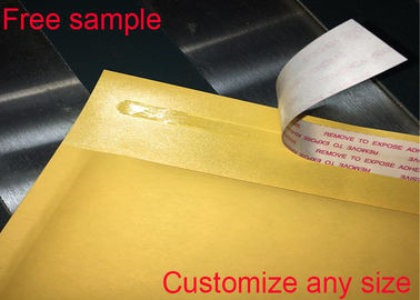 Amplop Surat Kertas Kraft Kuning, Pencetakan Logo Segel Perekat Diri Tersedia