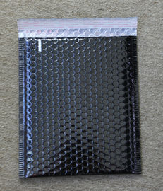 mailer gelembung metalik hitam mengkilap 180*250 + 40 gloss amplop gelembung metalik tahan air untuk pengiriman