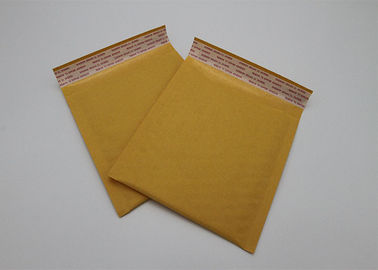 Offset Printing Yellow Kraft Paper Bubble Mailer Dengan 2 Sisi Penyegelan
