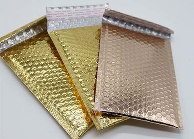 Rose Gold Metallic Bubble Wrap Mailing Envelopes 6x10 Ringan Untuk Pengiriman
