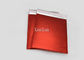 Matte Red Bubble Wrap Mailing Envelopes Ukuran CD Dicetak Dengan 2 Sisi Penyegelan