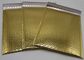 Gold Gloss Surface Metallic Bubble Mailer 6 * 9 Tas Gelembung Empuk 2 Sisi Penyegelan